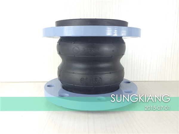 熱水離心泵配套橡膠軟連接 KST-F型雙球體橡膠防震接頭廠家,KST-F型雙球體橡膠防震接頭價格