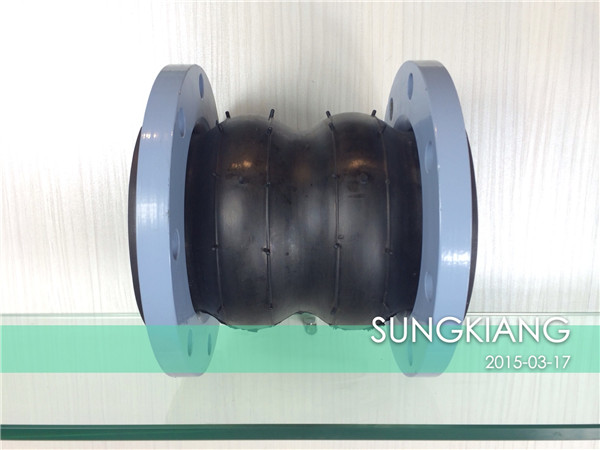 多*鍋爐給水泵配套橡膠軟連接 雙球橡膠接頭,上海雙球橡膠接頭,淞江雙球橡膠接頭